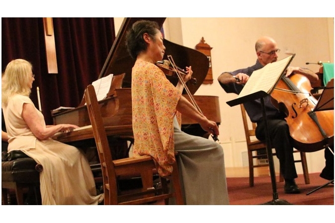 The Mohawk Trail Piano Trio features violinist Masako Yanagita, cellist Mark Fraser, and pianist Estela Olevsky