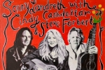 Muscians and singers Sonny Landreth, Cindy Cashdollar and Steve Forbert